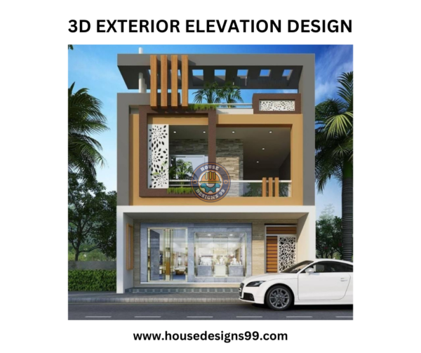 building 3D Exterior Elevation
